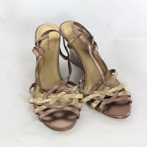 PREDICTIONS Open Strappy Wedge Sandals - Picture 3 of 8